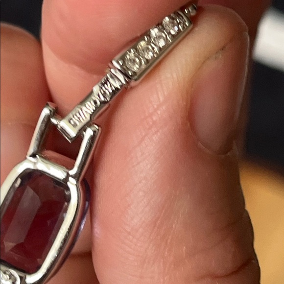 Swarovski Purple Crystal Bracelet Size 6.5 - Picture 8 of 11